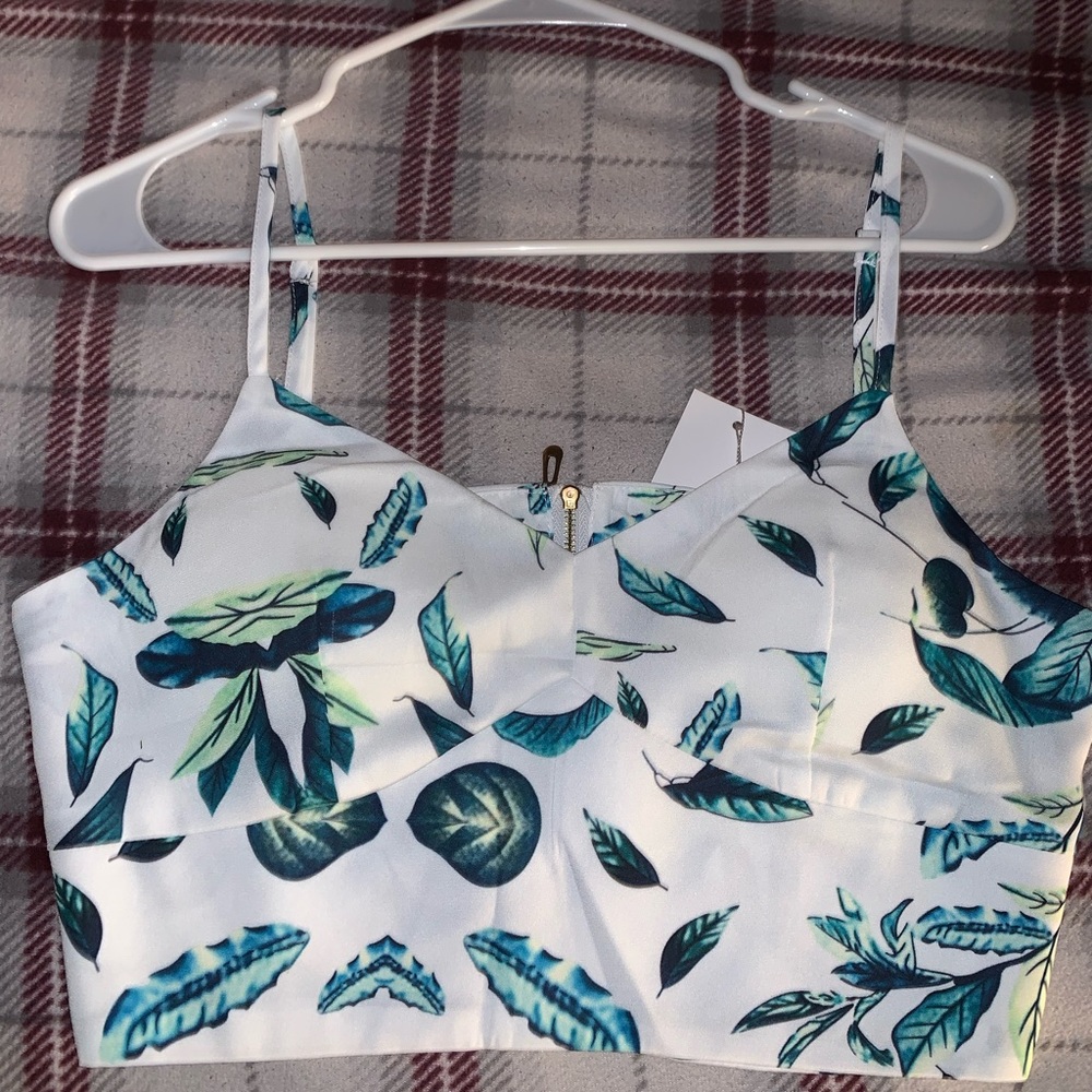 Floral design two piece outfit from ZAFUL. Never been worn and have tag